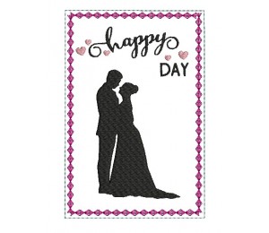 ITH Postkarte - Happy Day Silhouette